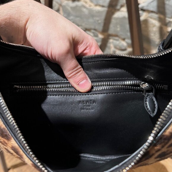 Alaïa Le Demi Leopard Print Calf Hair Bag - Picture 12 of 14